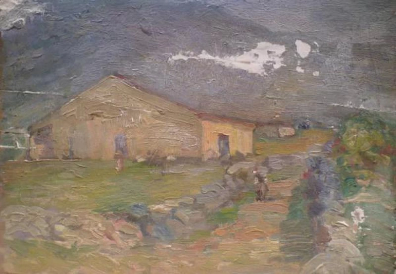 156-Paesaggio montano-Sistema Museale Montichiari Musei. Civica Pinacoteca Antonio e Laura Pasinettii-3 